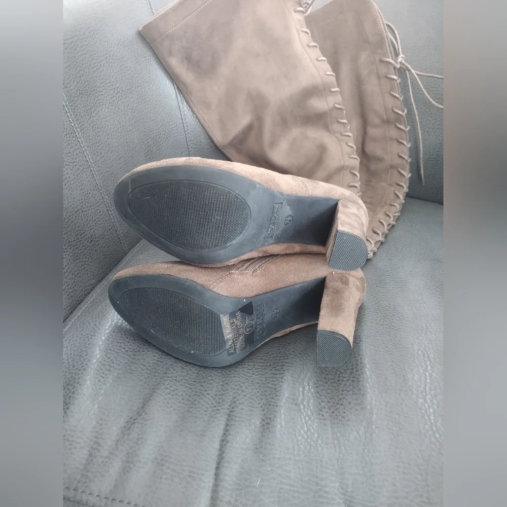 Top Moda Over the Knee Tan Boots